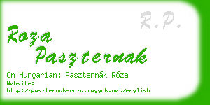roza paszternak business card